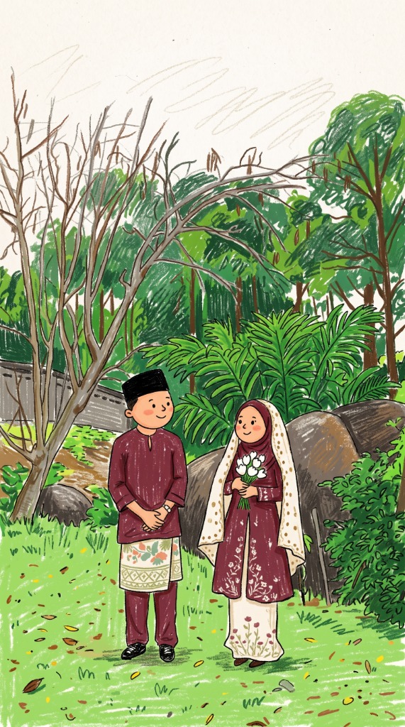 Potret Mempelai Hawa & Najmuddin